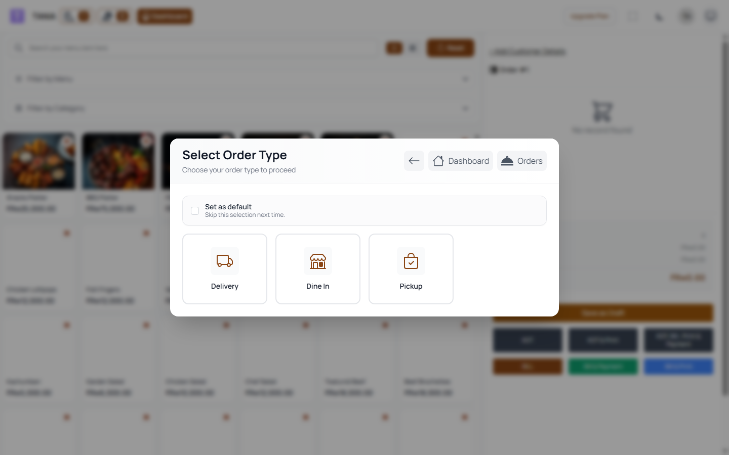 Hyamii point-of-sale screen